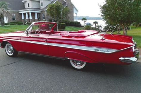 Find used 1961 Chevy Impala Convertible, Red, SS package, Restored in Rock Hill, South Carolina ...