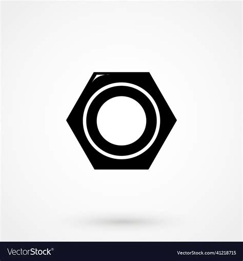 Nut bolt icon Royalty Free Vector Image - VectorStock