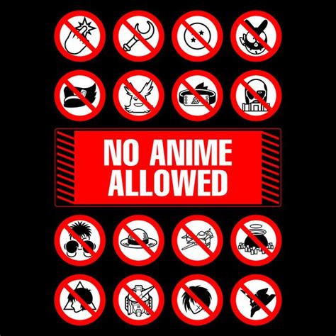 #209 - Anime Signs - Not Allowed - NeatoShop