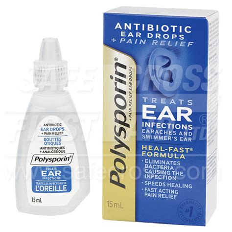 Polysporin Plus Pain Ear Drops - 15 mL – Heart Beat Inc.