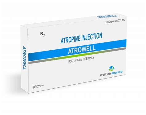 Atropine 0.1mg Injection Manufacturer & Supplier India | Buy Online