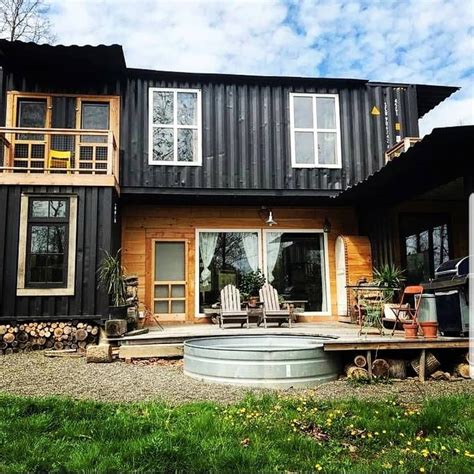 Shipping Container Homes on Instagram: “Cute Country Container” | Tasarım evler, Konteyner ev ...