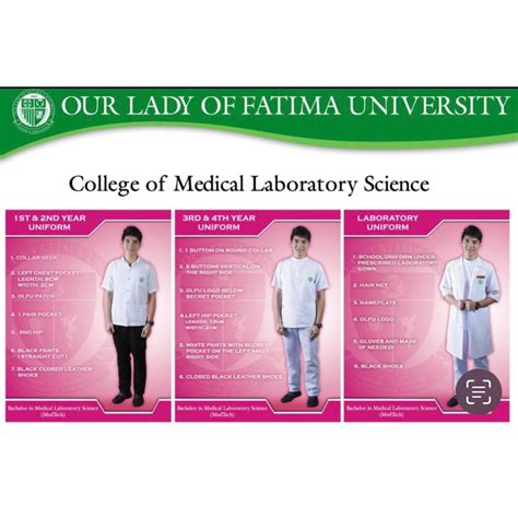 OLFU MALE MEDTECH UNIFORM_OUR LADY OF FATIMA UNIVERSITY | Shopee ...