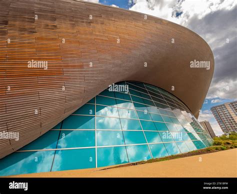 The London Aquatics Centre designed by the late Zaha Hadid, Olympic ...