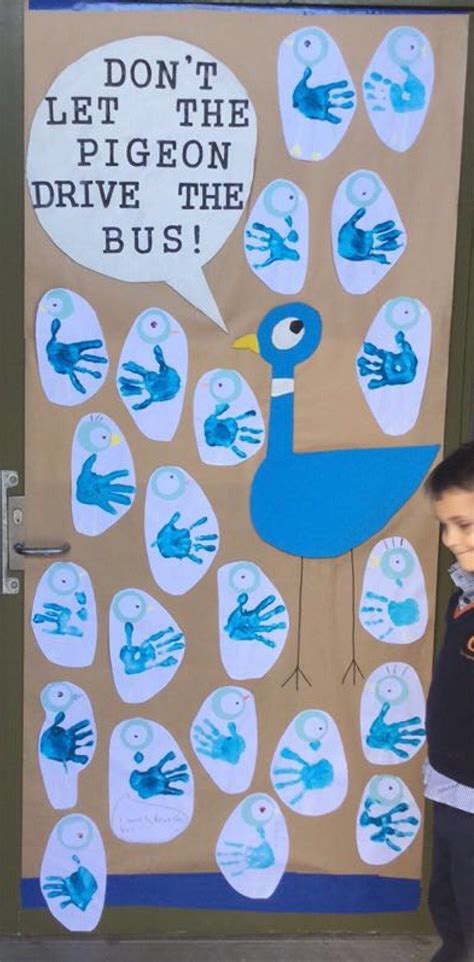 Don't let the pigeon drive the bus door display book week Preschool ...