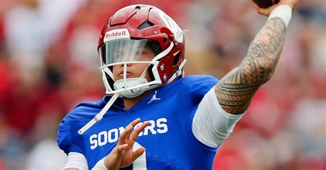 WATCH: Oklahoma quarterback Dillon Gabriel not in pads during practice - On3