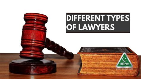 Different Types of Lawyers - INCPak