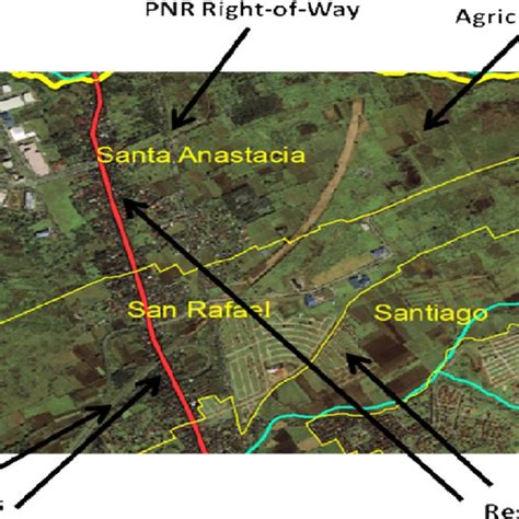 IKONOS image of a portion of Santo Tomas, Batangas. | Download ...