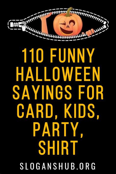 110 Funny Halloween Sayings for Card, Kids, Party, Shirt | Halloween ...