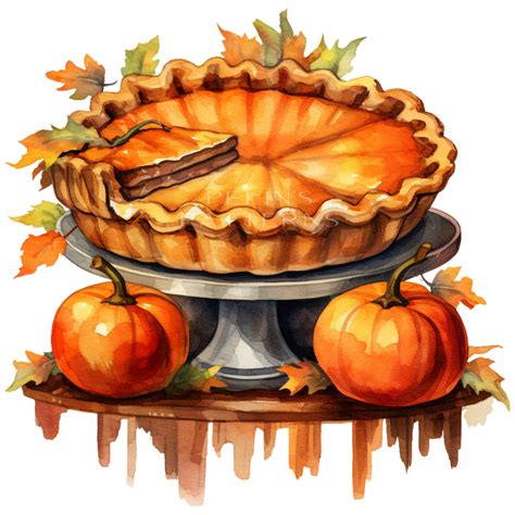 Pumpkin Pie Clipart Png - Etsy