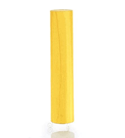 Buy Yellow Fabric Shade Floor Lamp with White Base by Lamp House Online - Modern and ...
