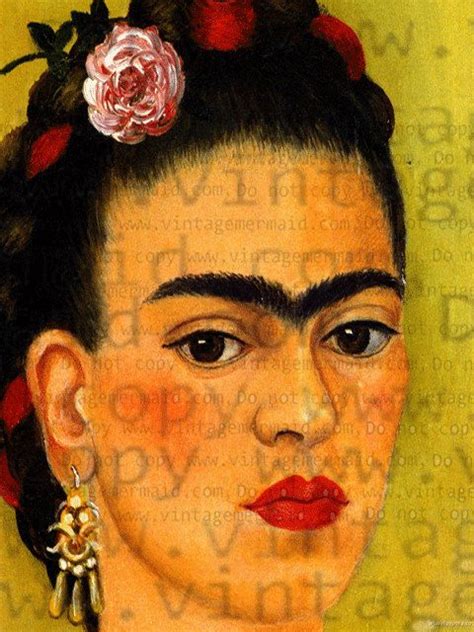 FRIDA KAHLO EYEBROWS Face Fabric Block by FRIDAKAHLOFABRIC on Etsy ...