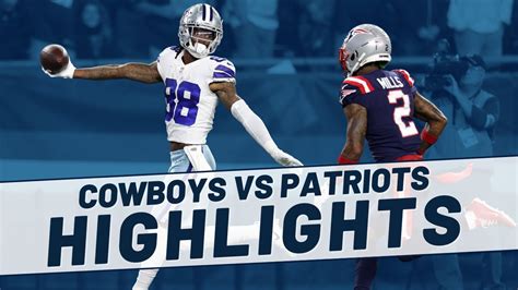 Dallas Cowboys Highlights Against New England Patriots | Blogging the ...