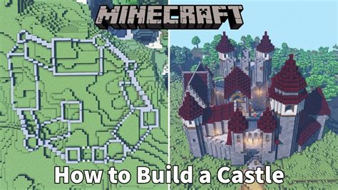 How to Build a Minecraft Castle from Start to Finish! - Medieval Castle Let's Build Guide ...