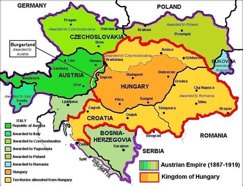 The Partition of Austria Hungary [800 x 611] : MapPorn