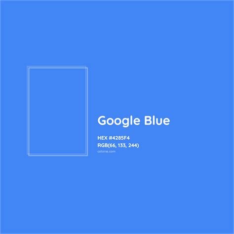 Google Blue Complementary or Opposite Color Name and Code (#4285F4 ...