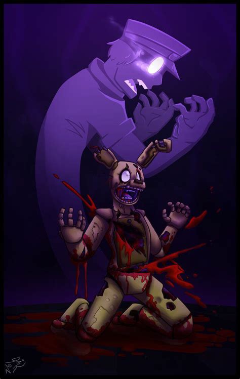 Purple guy in the Spring Trap... I... Everytime I see these pics I almost start crying ...