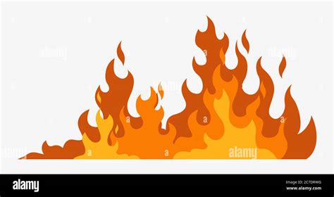 Fire background. Hot red line of fire danger of energy outbreak flammable light Stock Vector ...