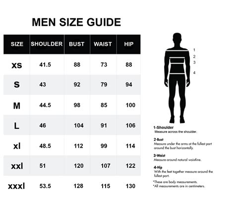 Size Chart, size large in numbers - plantecuador.com