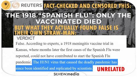 HOW REUTERS FAKED ITS FACT-CHECK ON THE 1918 PANDEMIC AND MILITARY VACCINE EXPERIMENTS – SILVIEW ...