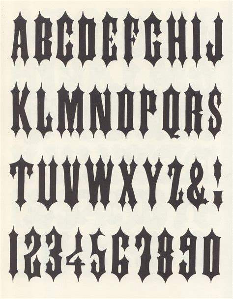 alphawood p88 - Gothic Tuscan Pointed | อักษรกราฟฟิติ, รูปแบบตัวอักษร, อักษรศิลป์