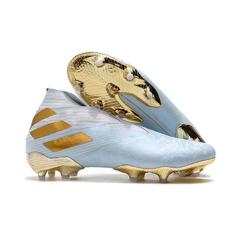 Top adidas Nemeziz 19+ FG Soccer Cleats Bold Aqua Gold