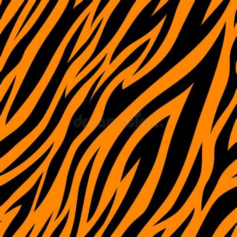 Seamless Pattern with Tiger Stripes. Stock Vector - Illustration of jungle, fashion: 150688991