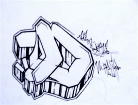 Graffiti Alphabets Letter "D" | | Graffiti | Graphic Design | Vektor | Photography