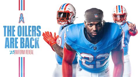 Tennessee Titans Unveil Houston Oilers Throwback Uniforms – SportsLogos ...