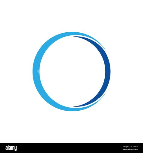 simple blue ring 3d logo vector Stock Vector Image & Art - Alamy