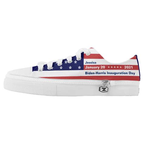 USA Flag 2021 Inauguration Biden Harris Low-Top Sneakers | Zazzle