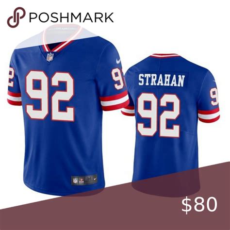 New York Giants Michael Strahan Royal Jersey | New york giants, Jersey ...