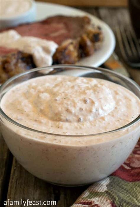 Creamy Horseradish Sauce - A Family Feast