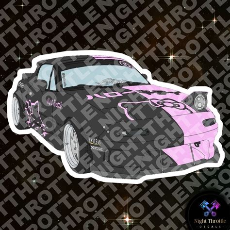 Mazda Miata Sticker JDM Cute Kawaii Decal Mx5_steeph Pink - Etsy