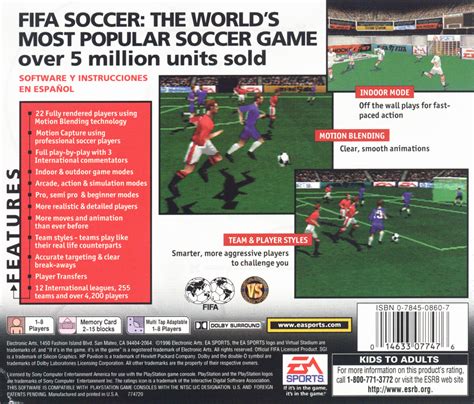 FIFA Soccer 97 (1996) PlayStation box cover art - MobyGames