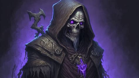 HD wallpaper: Lich, wizard, necromancers, undead, skeleton, bones ...