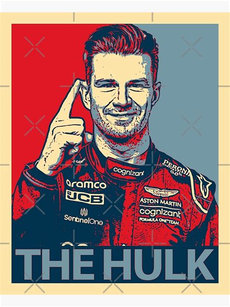 "nico hulkenberg the hulk" Poster for Sale by Wuando | Redbubble