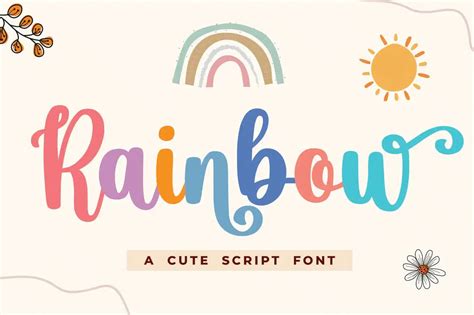 20+ Rainbow Fonts for Mesmerizing Designs | JUST™ Creative