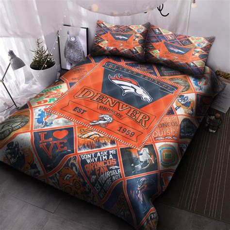 Denver Broncos Bedding Set. PLEASE NOTE: This is a duvet cover, NOT a Comforter - HomeFavo