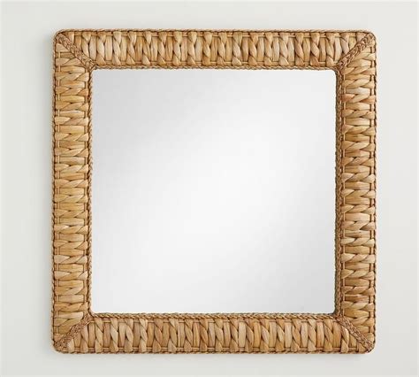 Mallorca Handwoven Seagrass Mirror Collection | Pottery Barn Antique Floor Mirror, Round Wall ...