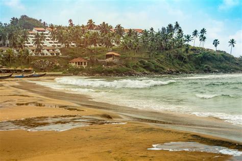 The Beautiful Kovalam Beach of Kerala, South India Stock Photo - Image ...