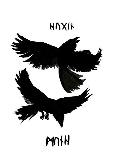 Odin's Ravens (2) by Jauda on DeviantArt | Norse tattoo, Raven tattoo, Mythology tattoos