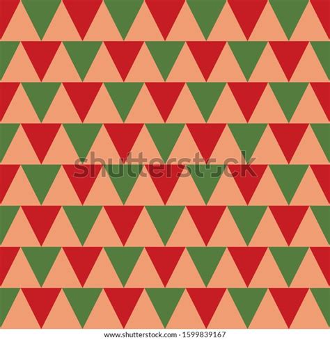 Seamless Multicolored Triangular Pattern Arranged Sequence Stock Vector ...