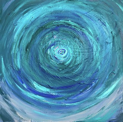 Water Swirl Painting by Annette Hadley - Pixels