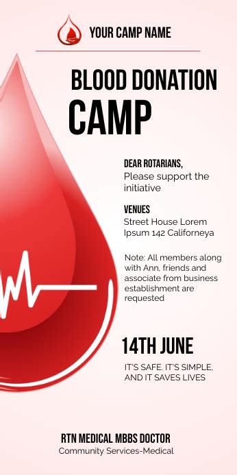 Copy of Blood Donation Camp Rollup Banner | PosterMyWall