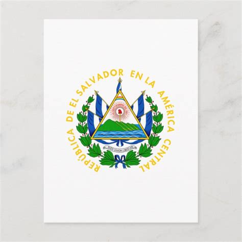 El Salvador - emblem/flag/coat of arms/symbol Postcard | Zazzle.com