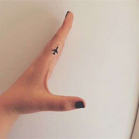 Tiny plane tattoo | Airplane tattoos, Plane tattoo, Tiny tattoos