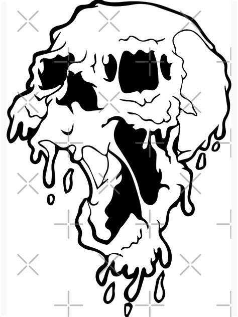 "Melting Skeleton" Poster by shaylikipnis | Redbubble