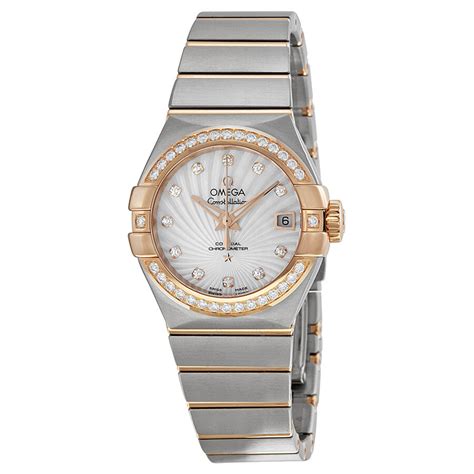 Omega Constellation Mother of Pearl Diamond Dial Ladies Watch ...