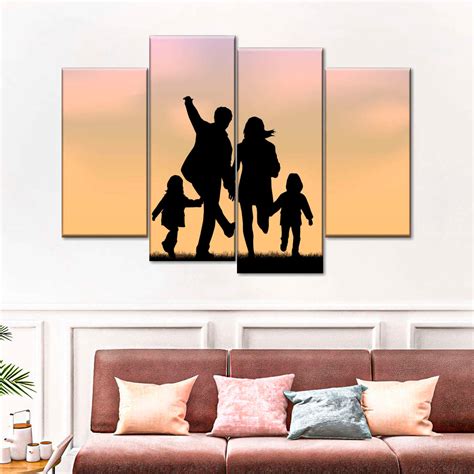 Family Silhouette Wall Art | Digital Art